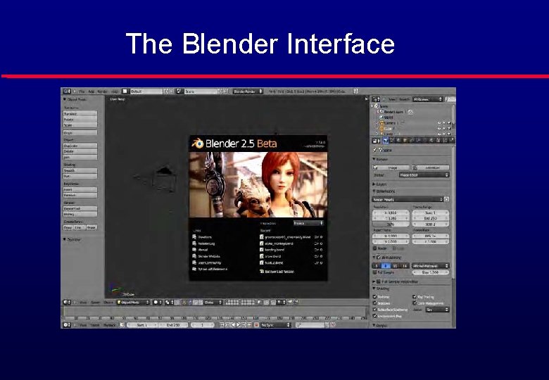 The Blender Interface 