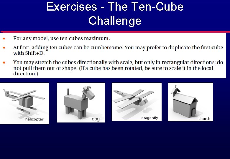 Exercises - The Ten-Cube Challenge 