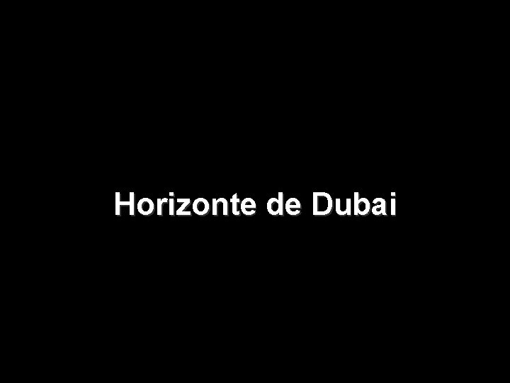 Horizonte de Dubai 