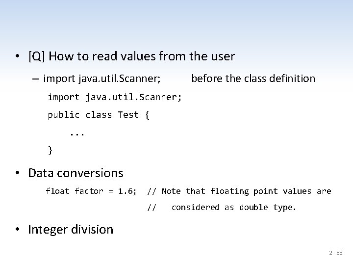  • [Q] How to read values from the user – import java. util.