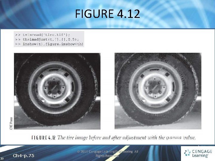 FIGURE 4. 12 23 Ch 4 -p. 75 © 2010 Cengage Learning Engineering. All