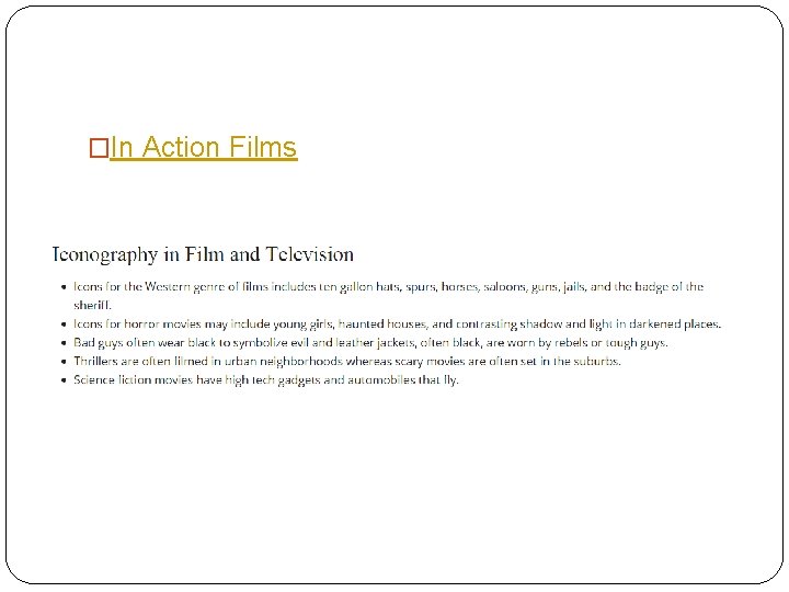 �In Action Films 