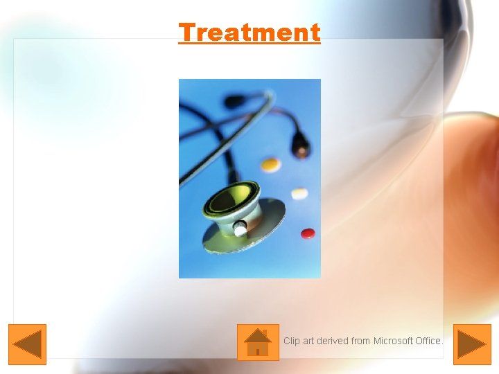 Treatment Clip art derived from Microsoft Office. 
