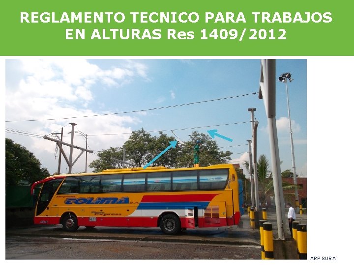 REGLAMENTO TECNICO PARA TRABAJOS EN ALTURAS Res 1409/2012 ARP SURA 