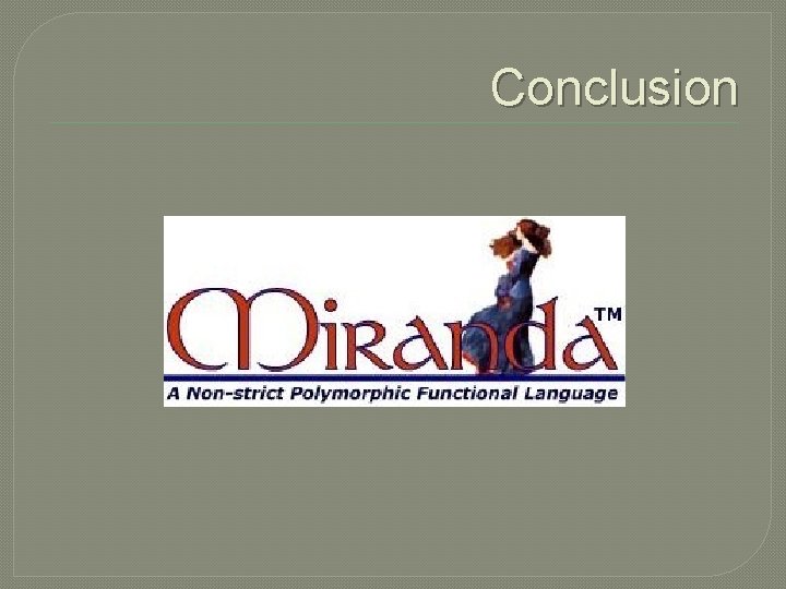 Conclusion 