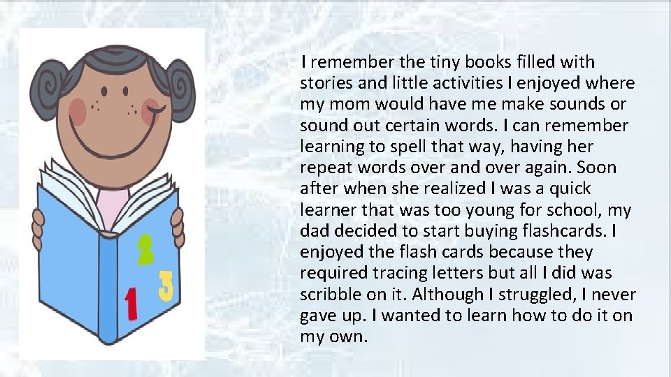 I remember the tiny books filled with stories and little activities I enjoyed where