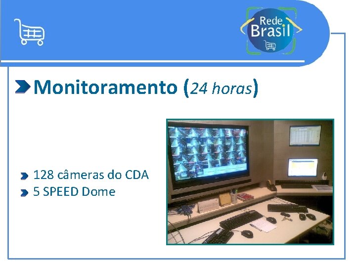 Monitoramento (24 horas) 128 câmeras do CDA 5 SPEED Dome 