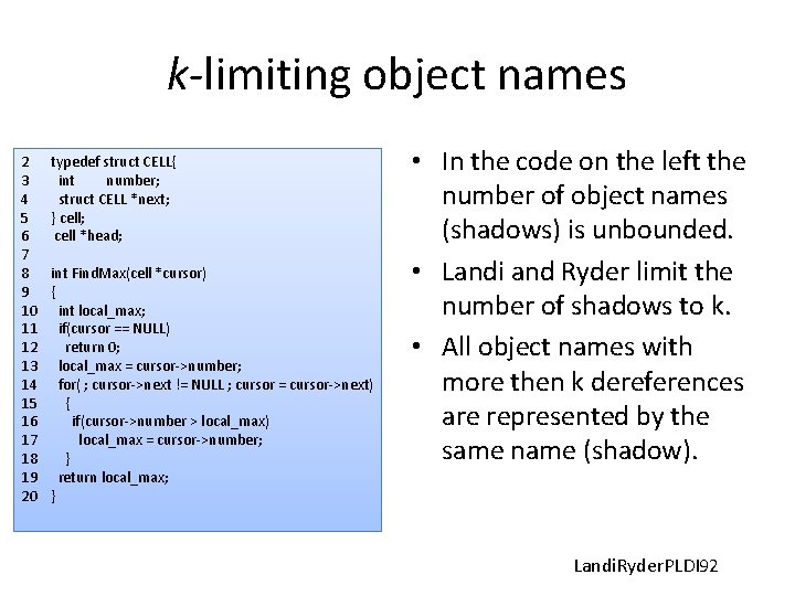 k-limiting object names 2 3 4 5 6 7 8 9 10 11 12