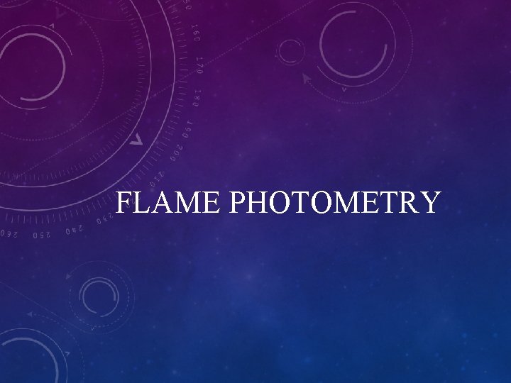 FLAME PHOTOMETRY 