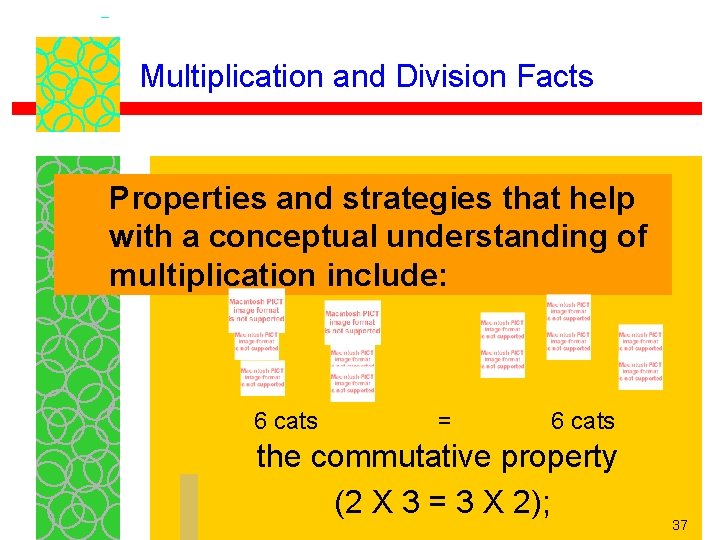 Multiplication and Division Facts Properties and strategies that help with a conceptual understanding of