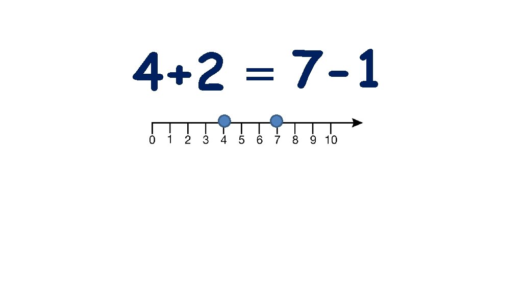 4+2 = 7 -1 