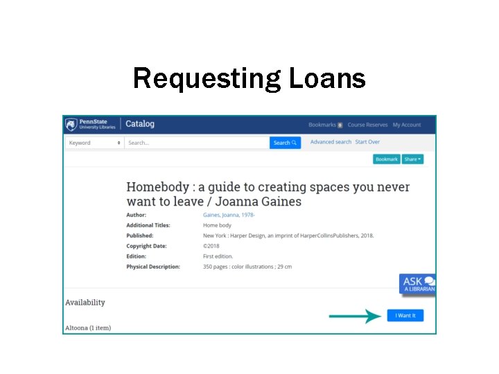 Requesting Loans 