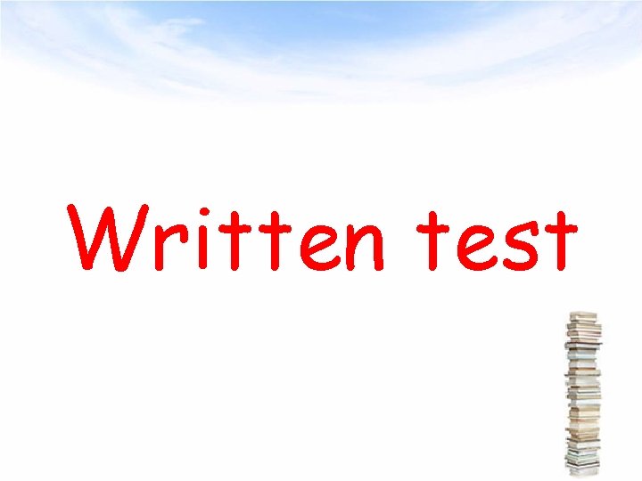 Written test 