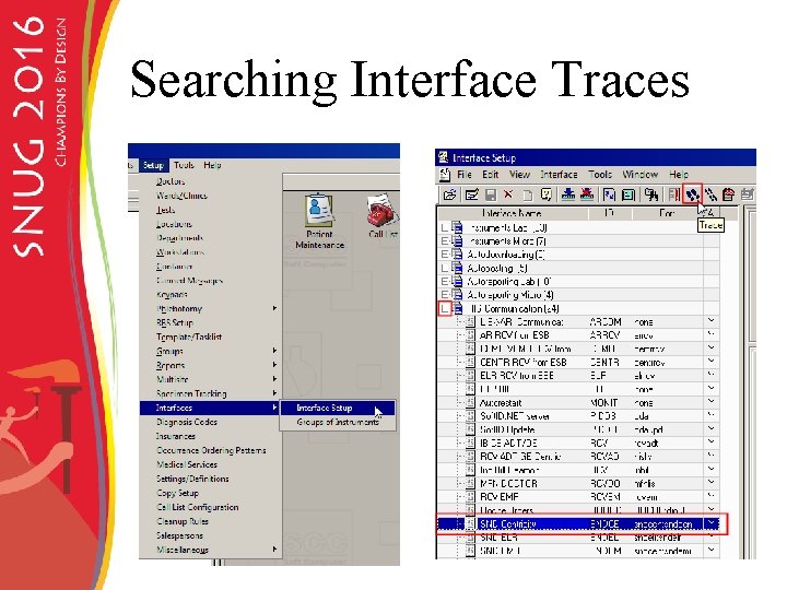 Searching Interface Traces 