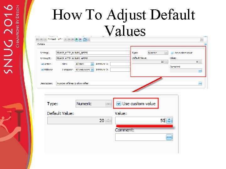 How To Adjust Default Values 