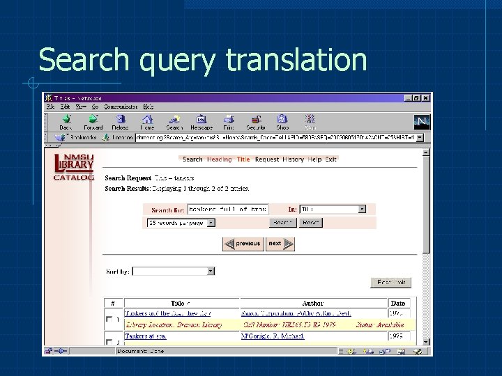 Search query translation 