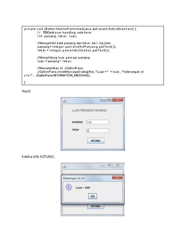 p r i v a t e void j. Button 1 Action. Performed(java. awt. p r i v a t e void j. Button 1 Action. Performed(java. awt.