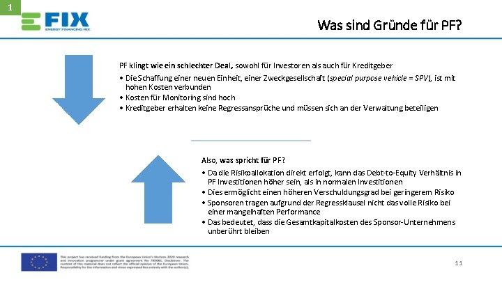 1 Was sind Gründe für PF? PF klingt wie ein schlechter Deal, sowohl für