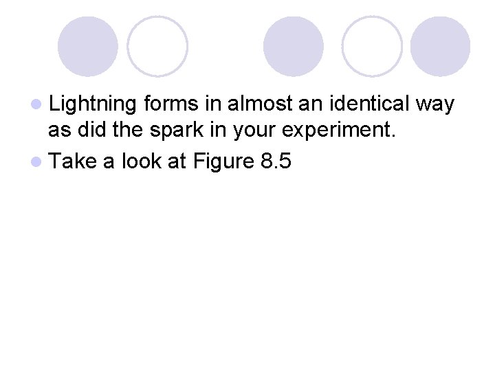 l Lightning forms in almost an identical way as did the spark in your l Lightning forms in almost an identical way as did the spark in your