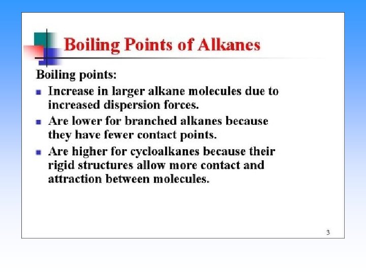 Boiling points 