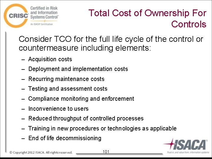 Total Cost of Ownership For Controls Consider TCO for the full life cycle of