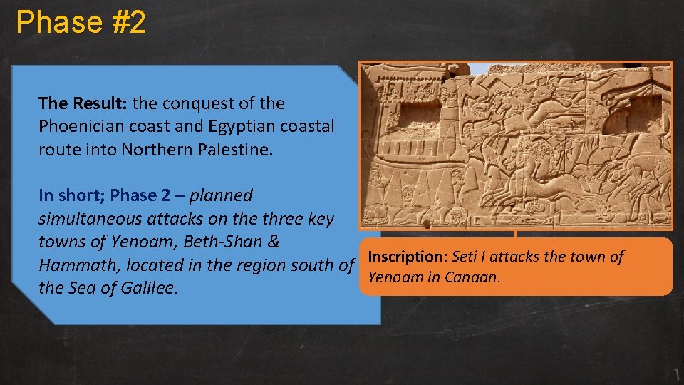 Phase #2 The Result: the conquest of the Phoenician coast and Egyptian coastal route