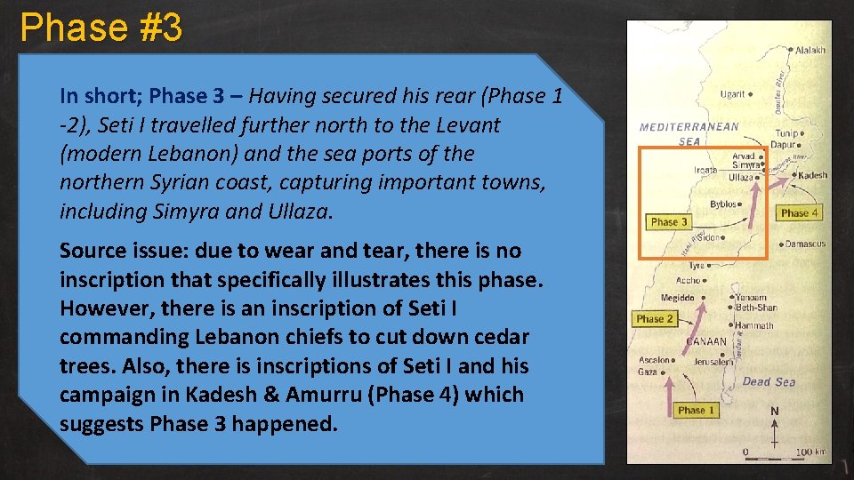 Phase #3 In short; Phase 3 – Having secured his rear (Phase 1 -2),