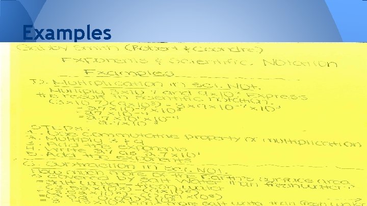 Examples 