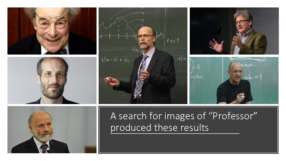 A search for images of “Professor” produced these results 