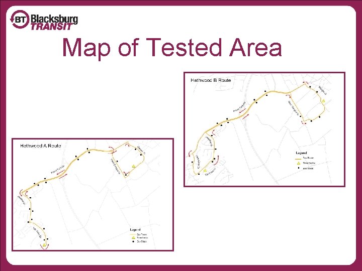 Map of Tested Area 