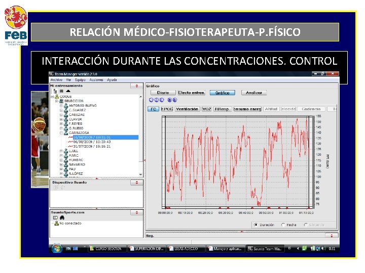 RELACIÓN MÉDICO-FISIOTERAPEUTA-P. FÍSICO INTERACCIÓN DURANTE LAS CONCENTRACIONES. CONTROL DEL ENTRENAMIENTO 
