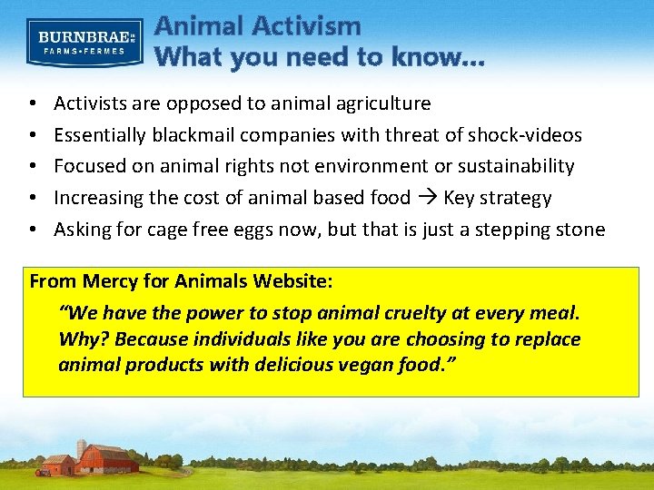 Animal Activism What you need to know… • • • Activists are opposed to