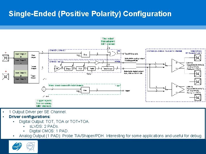Single-Ended (Positive Polarity) Configuration • • 1 Output Driver per SE Channel. Driver configurations:
