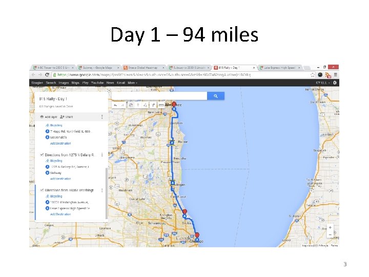 Day 1 – 94 miles 3 
