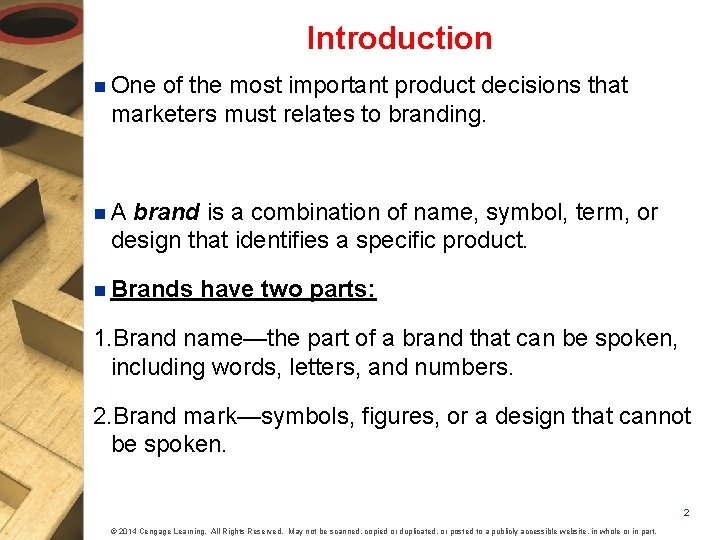 Introduction n One of the most important product decisions that marketers must relates to