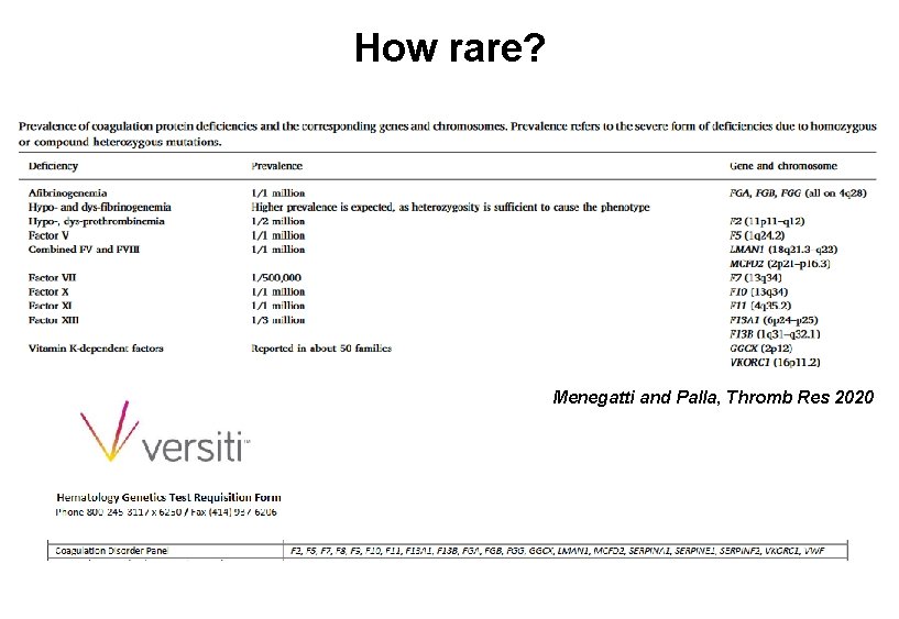 How rare? Menegatti and Palla, Thromb Res 2020 