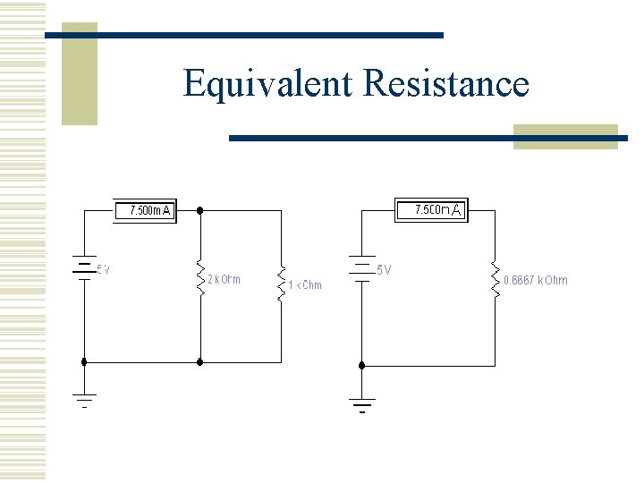 Equivalent Resistance 