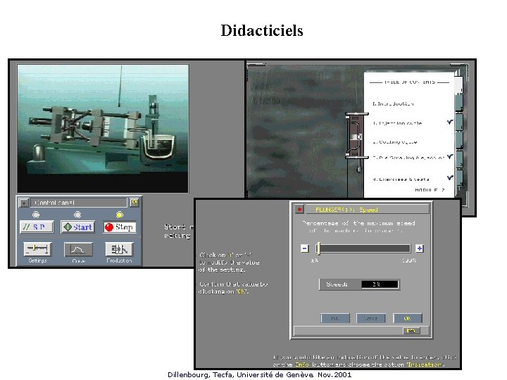 Didacticiels Dillenbourg, Tecfa, Université de Genève. Nov. 2001 