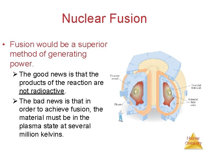 Nuclear Fusion • Fusion would be a superior method of generating power. Ø The