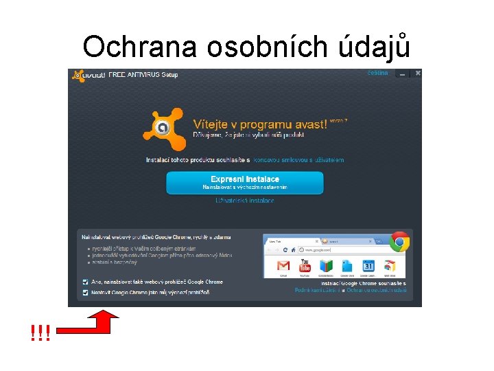 Ochrana osobních údajů !!! 