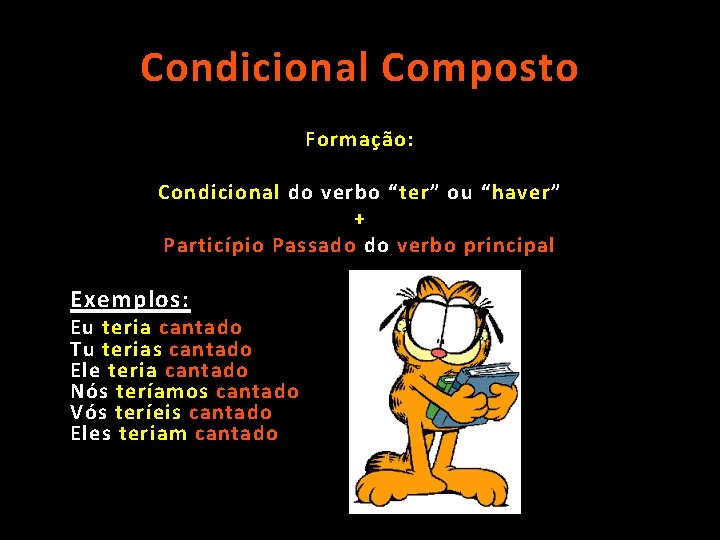 Condicional Composto Formação: Condicional do verbo “ ter ” ou “ haver ” +