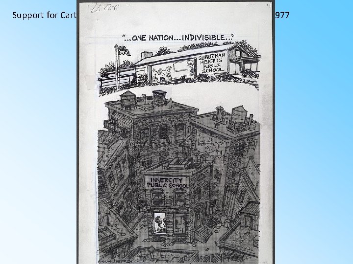 Support for Carter: ". . . One nation. . . indivisible. . . ,