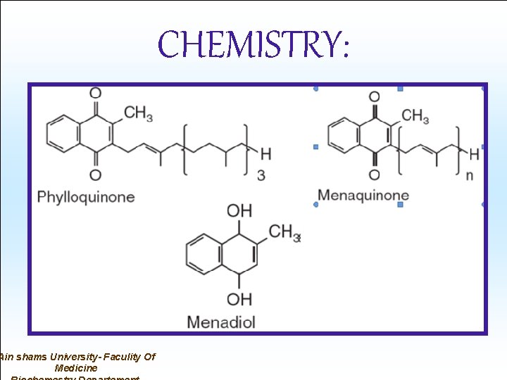 Ain shams University- Faculity Of Medicine CHEMISTRY: 