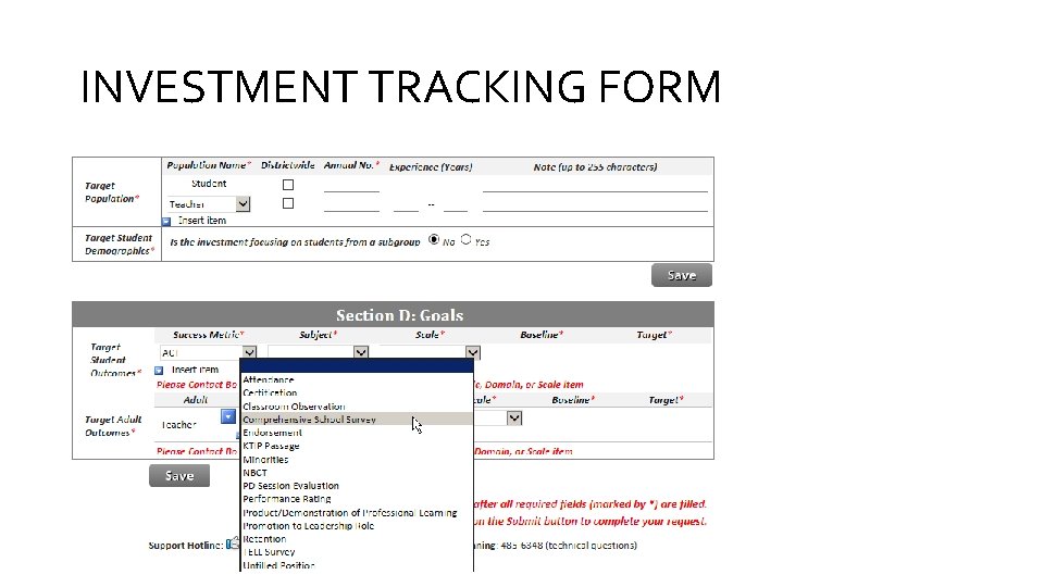 INVESTMENT TRACKING FORM 