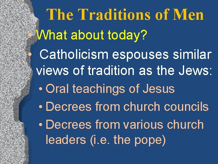 IS TRADITION GOOD OR BAD What is Tradition