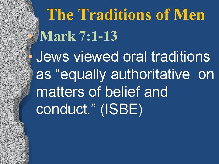 IS TRADITION GOOD OR BAD What is Tradition