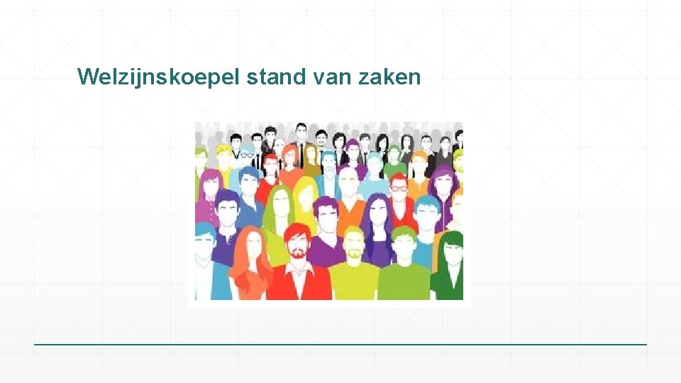 Welzijnskoepel stand van zaken 