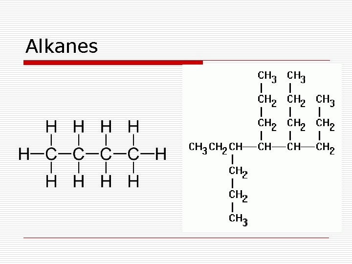 Alkanes 