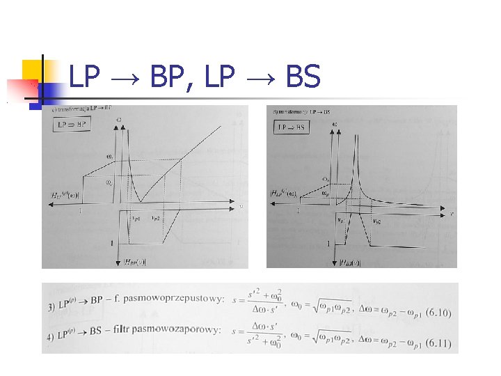 LP → BP, LP → BS 