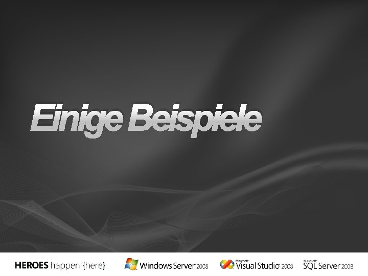 Einige Beispiele 